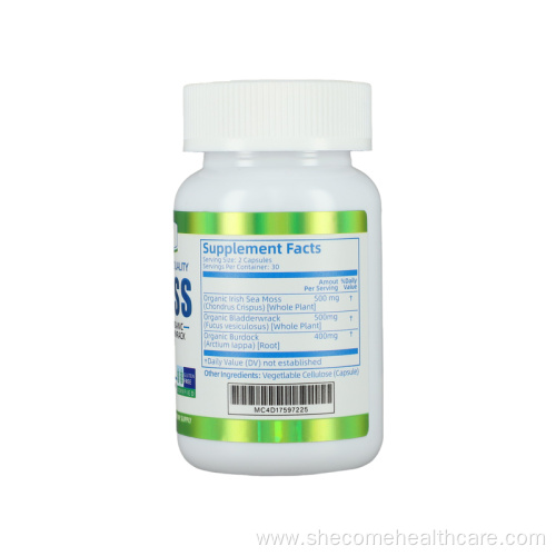 Organic Sea Moss capsules Energy Sea Moss capsules